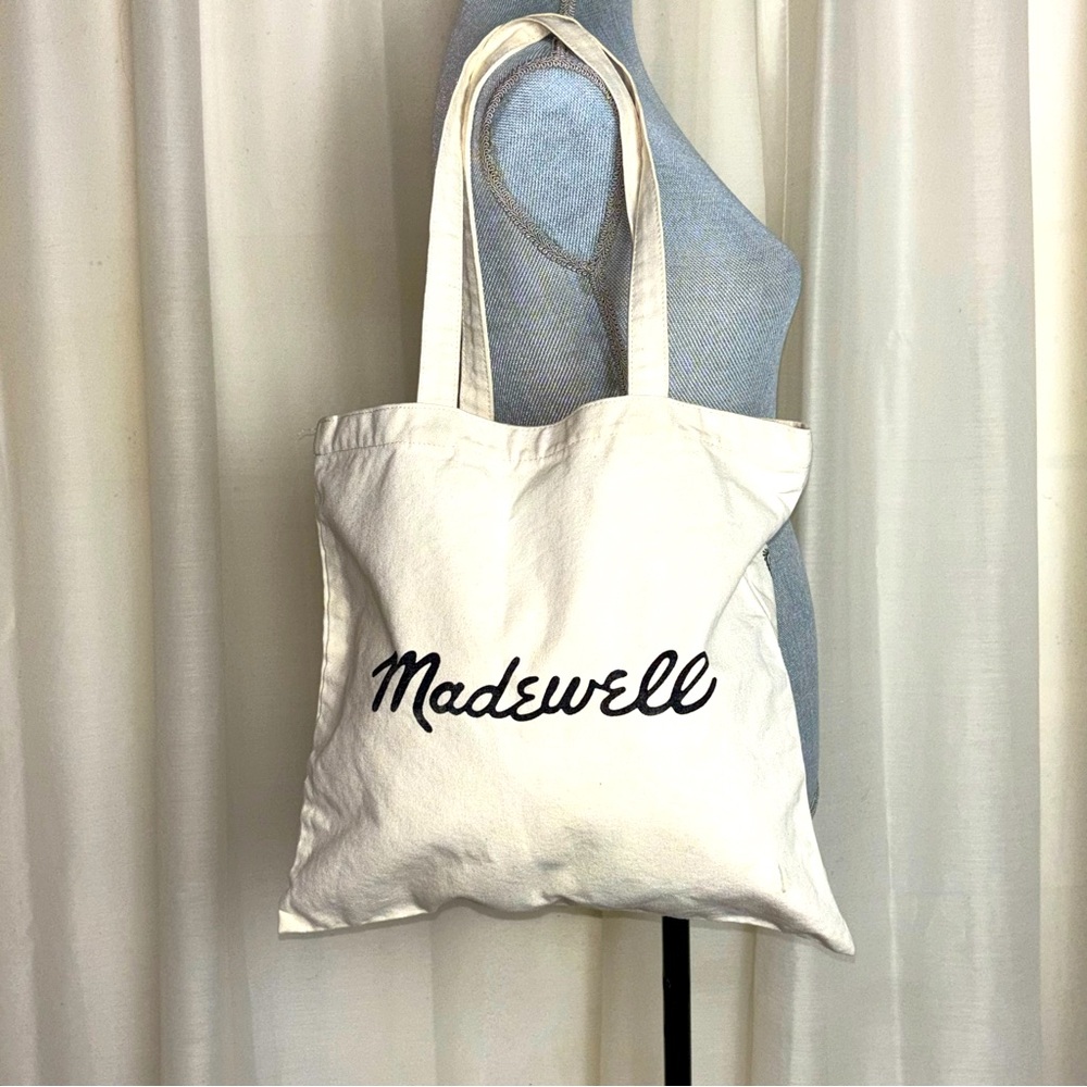 Madewell Natural Better Days Canvas Tote Reusable Shopping Store Bag